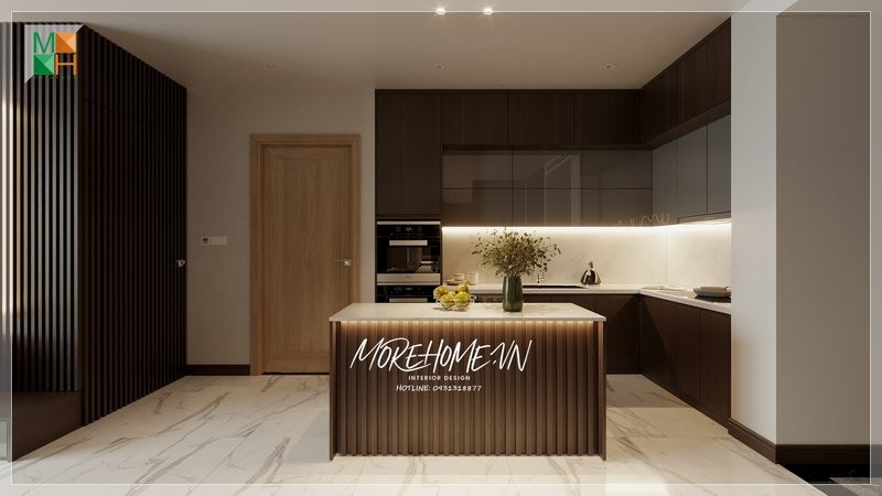 Tủ bếp chữ l sử dụng được hầu hết với mọi không gian từ nhỏ tới lớn tiện lợi dễ dàng cho việc lựa chọn.